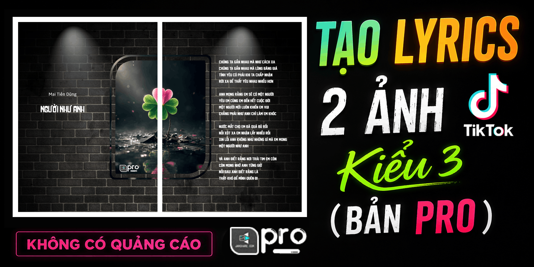 Tạo lyrics nhạc 2 ảnh nối tiếp trên Tiktok